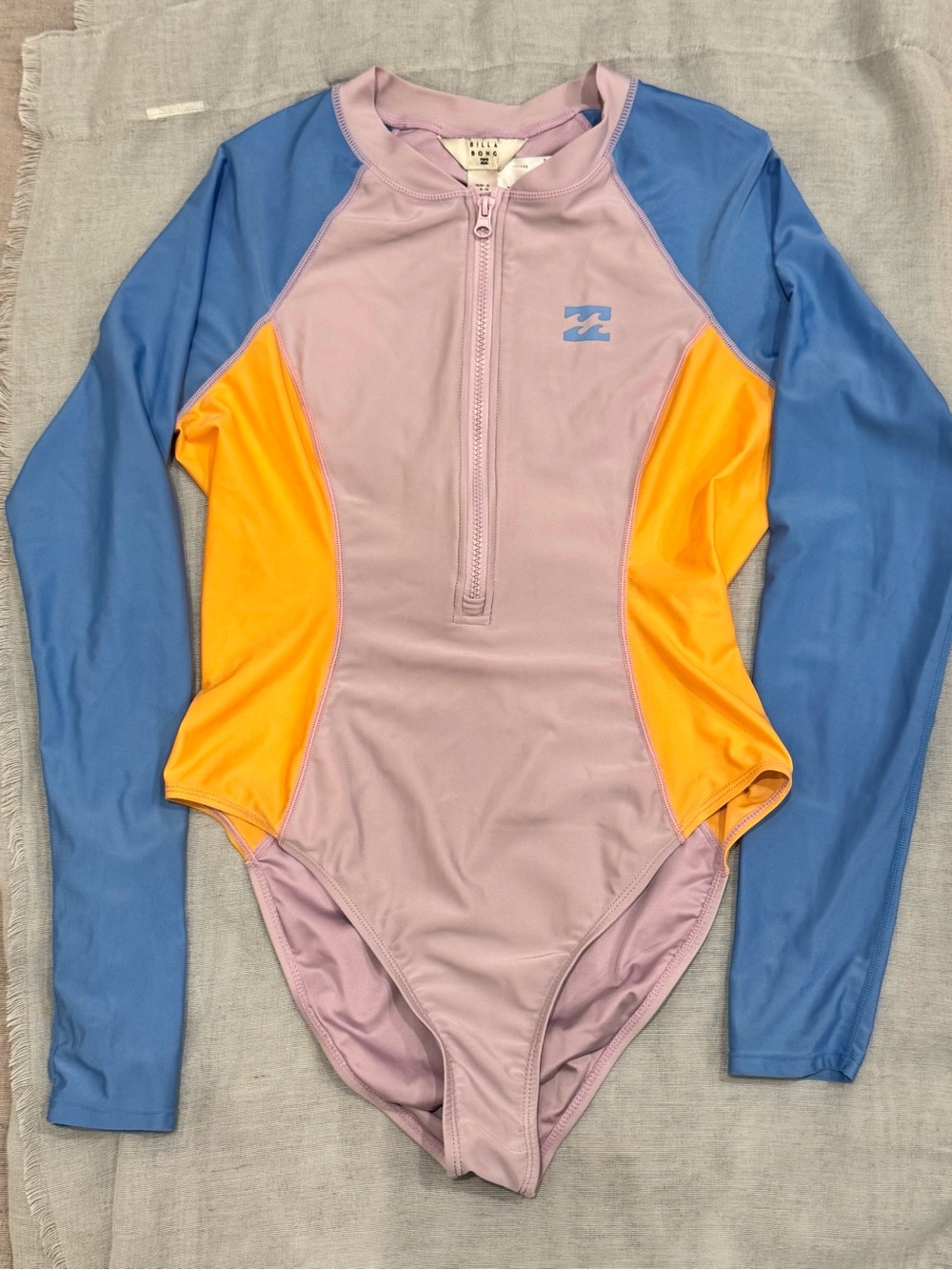 Billabong Beach Babe Surf Suit 1/2 Zip Long Sleeve Size XL